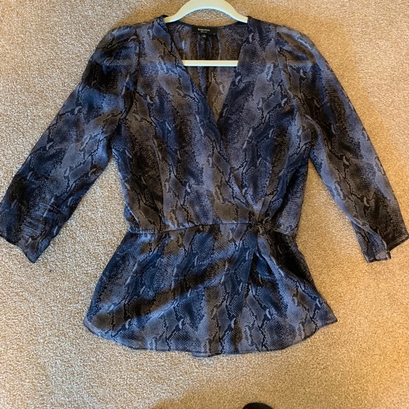 Aritzia Babton Snakeskin Blouse - Picture 1 of 3